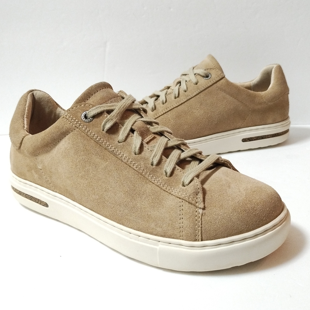 Birkenstock Bend Low Taupe Suede Leather Sneaker sz EU40 W-9-9.5/M- 7-7.5
